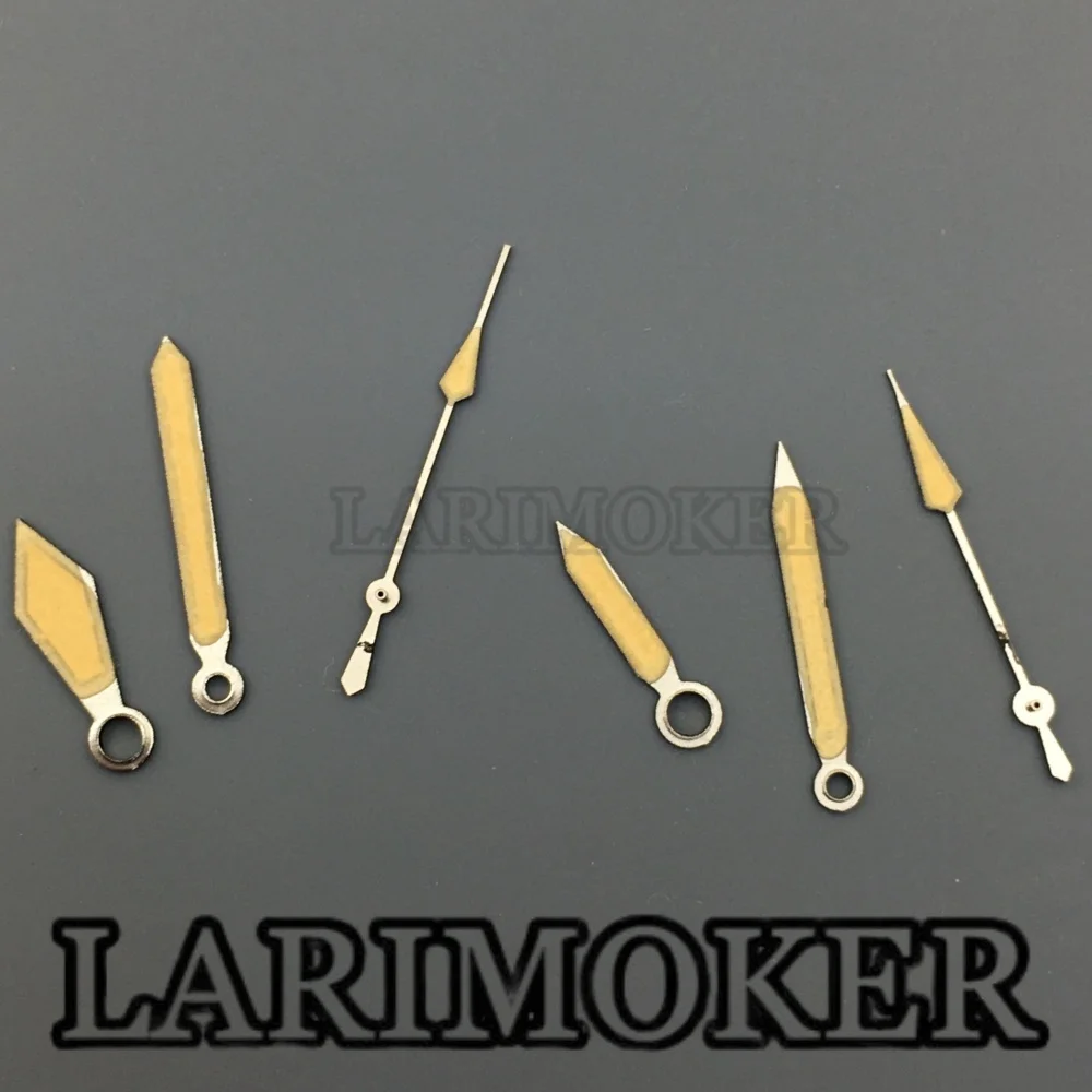 مؤشر ساعة LARIMOKER أخضر مضيء مناسب لأجزاء ساعة الحركة الأوتوماتيكية NH35 PT5000 #5