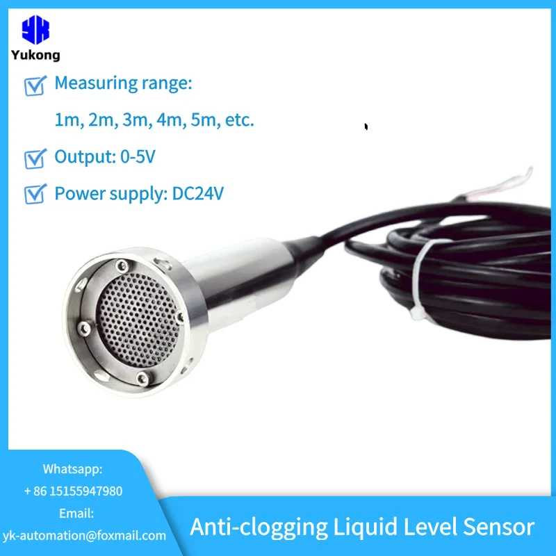 Anti-clogged 1m 5m water level sensor deep well dirty water level gauge for Sewage sediment water treatment liquid level sensor