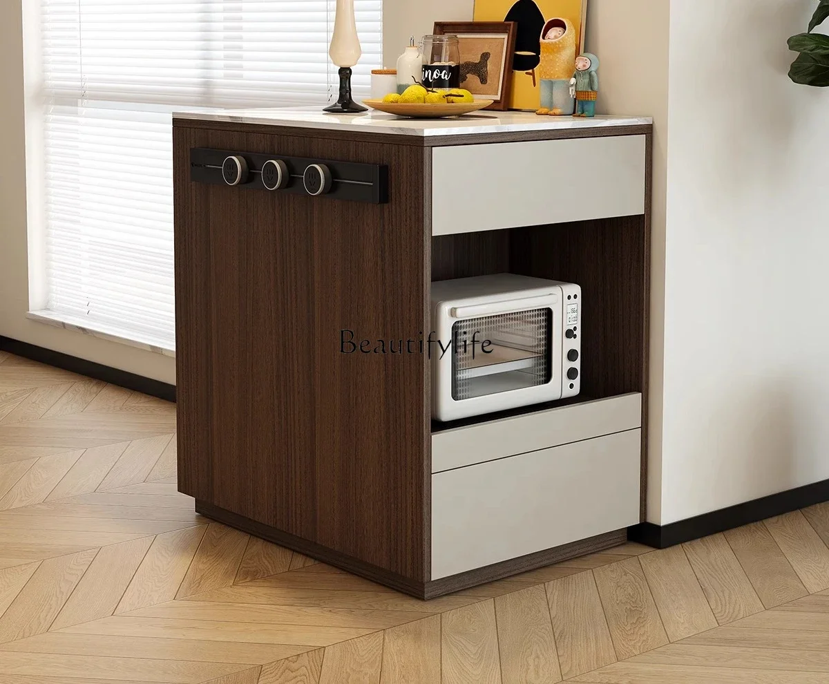 

552025 new rock slab island cabinet individually removable table locker