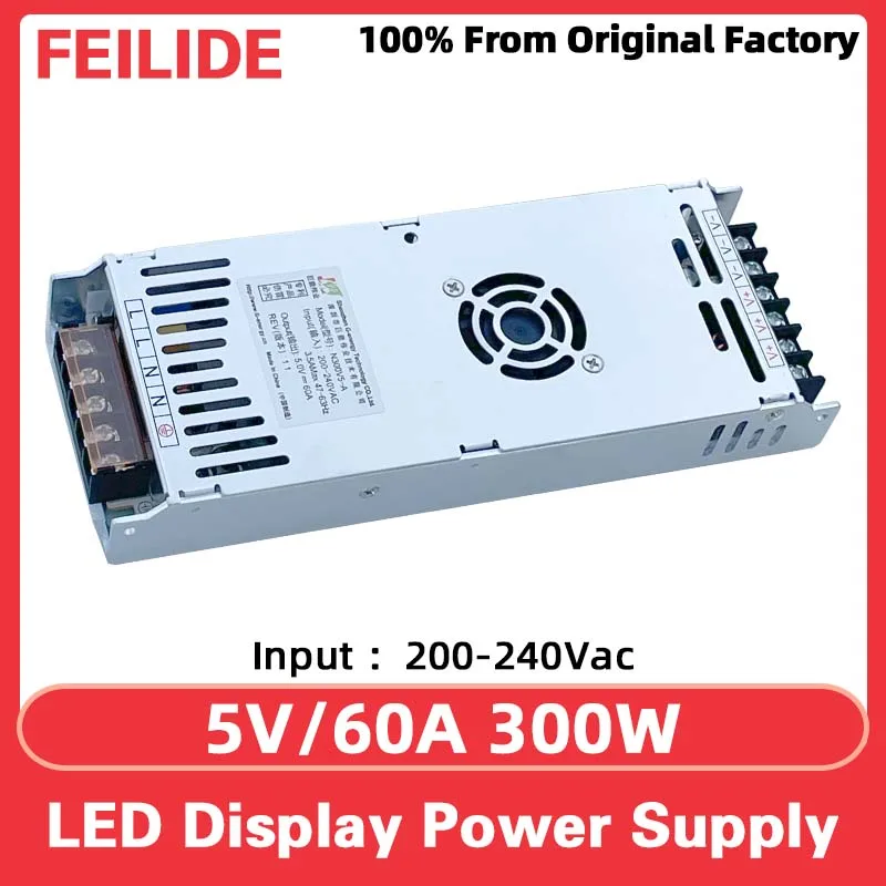N300V5-A Full Color LED Panel Video Wall 5V60A Power LED Display Screen Digital Sign 300W 200/240VAC Input Power Supply