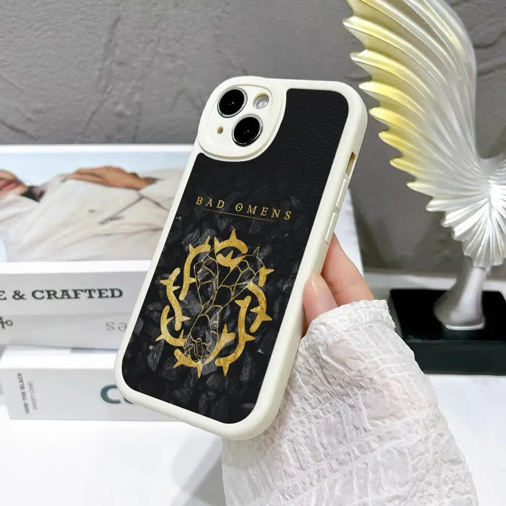 Bad Omens Artwork Tempered Phone Case For Iphone 15 14 13 Pro Max 12 11 Mini X Xr Xs 7 8 Puls Cover