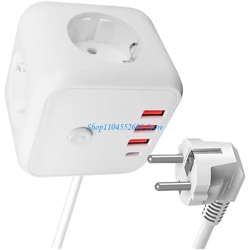 

Y6GD Innovative Cube Wall Plugs with Integrated Wire Charges for Multiple Gadget