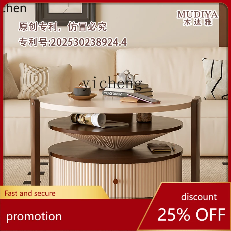 

ZMLantique coffee table TV cabinet combination household living room removable new tea table