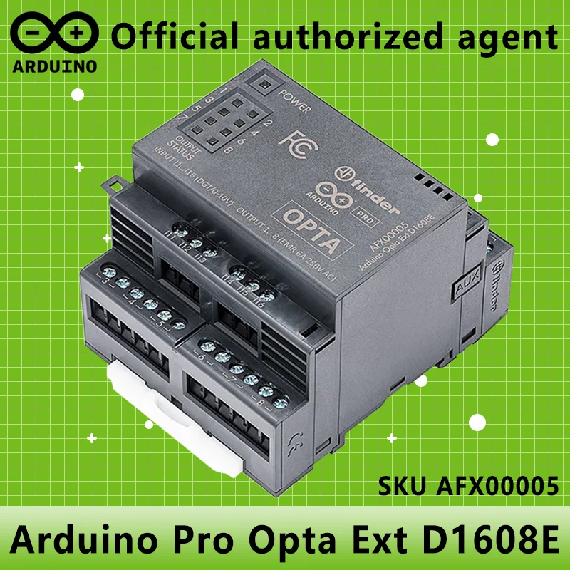 Arduino Pro Opta Ext D1608E AFX00005 منتج إيطالي أصلي RS485 Lite WiFi A0602 D1608S Finder Pro Micro PLC