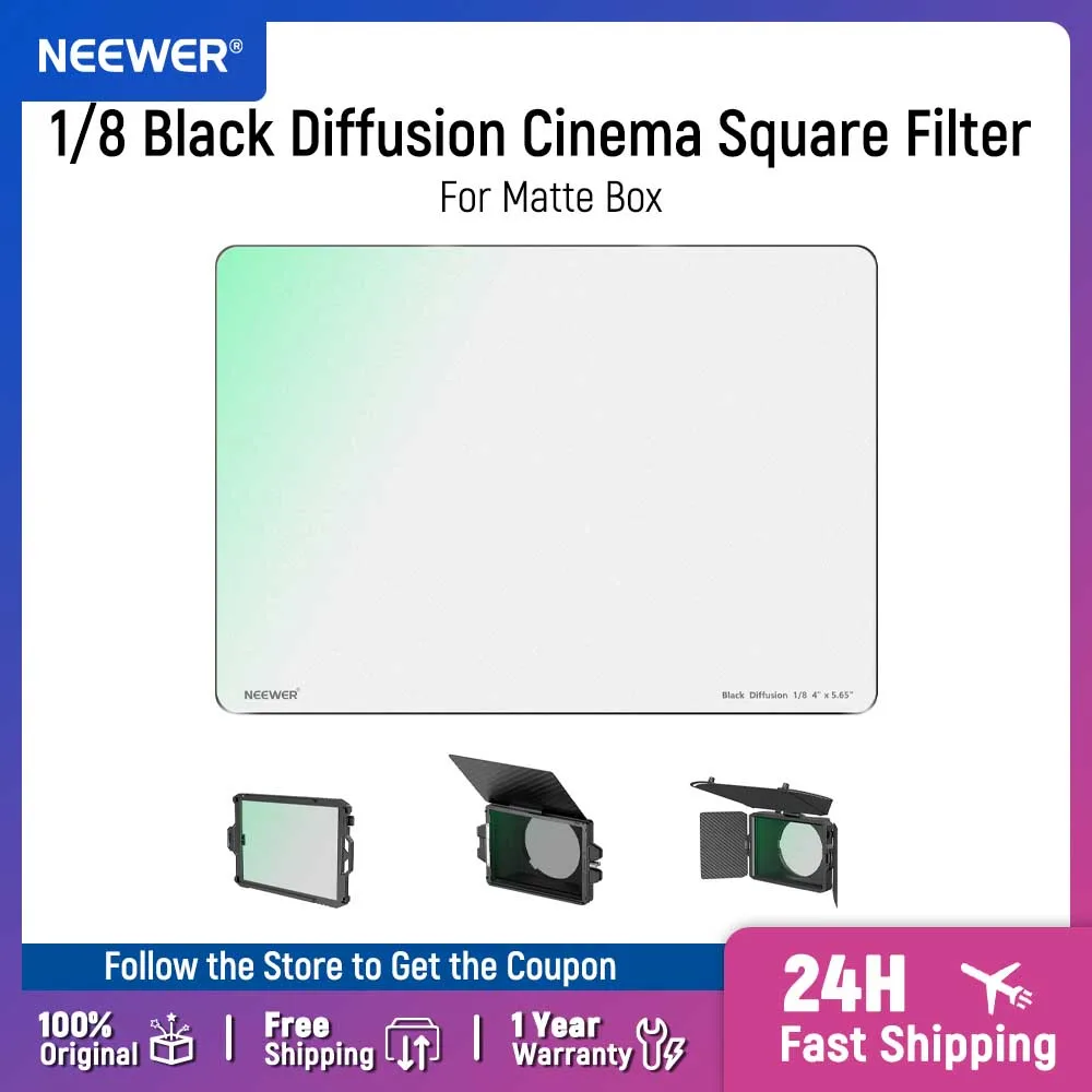 NEEWER 1/4 1/8 Black Diffusion Dreamy Effect 4