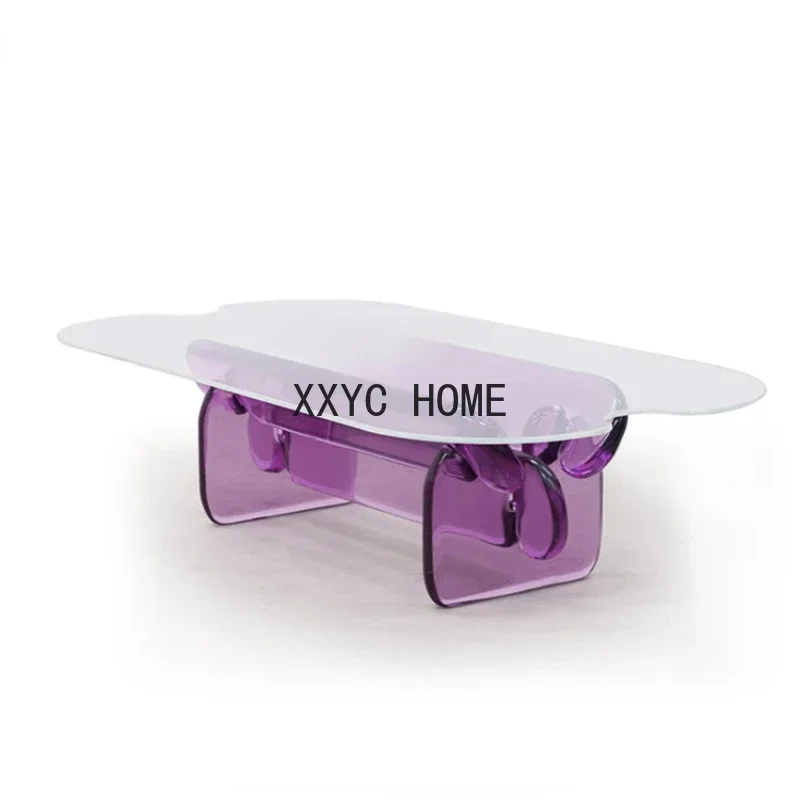 

Modern Light Luxury Design Creative Fashion Acrylic Coffee Coffee Simple Side Table
