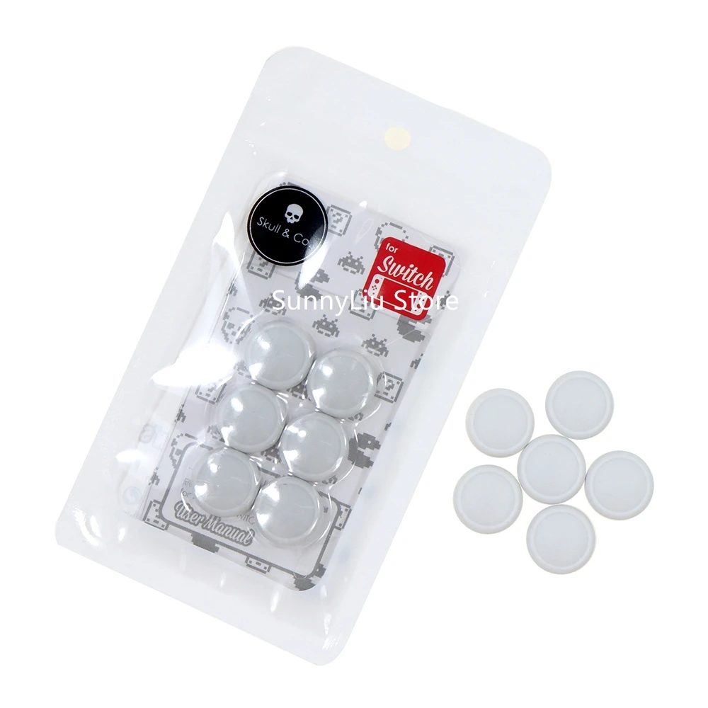 6pcs/set Skull & Co. Replacement Joystick Cover Repair Parts for Nintendo Switch for Switch OLED Joy-Con for switch lite