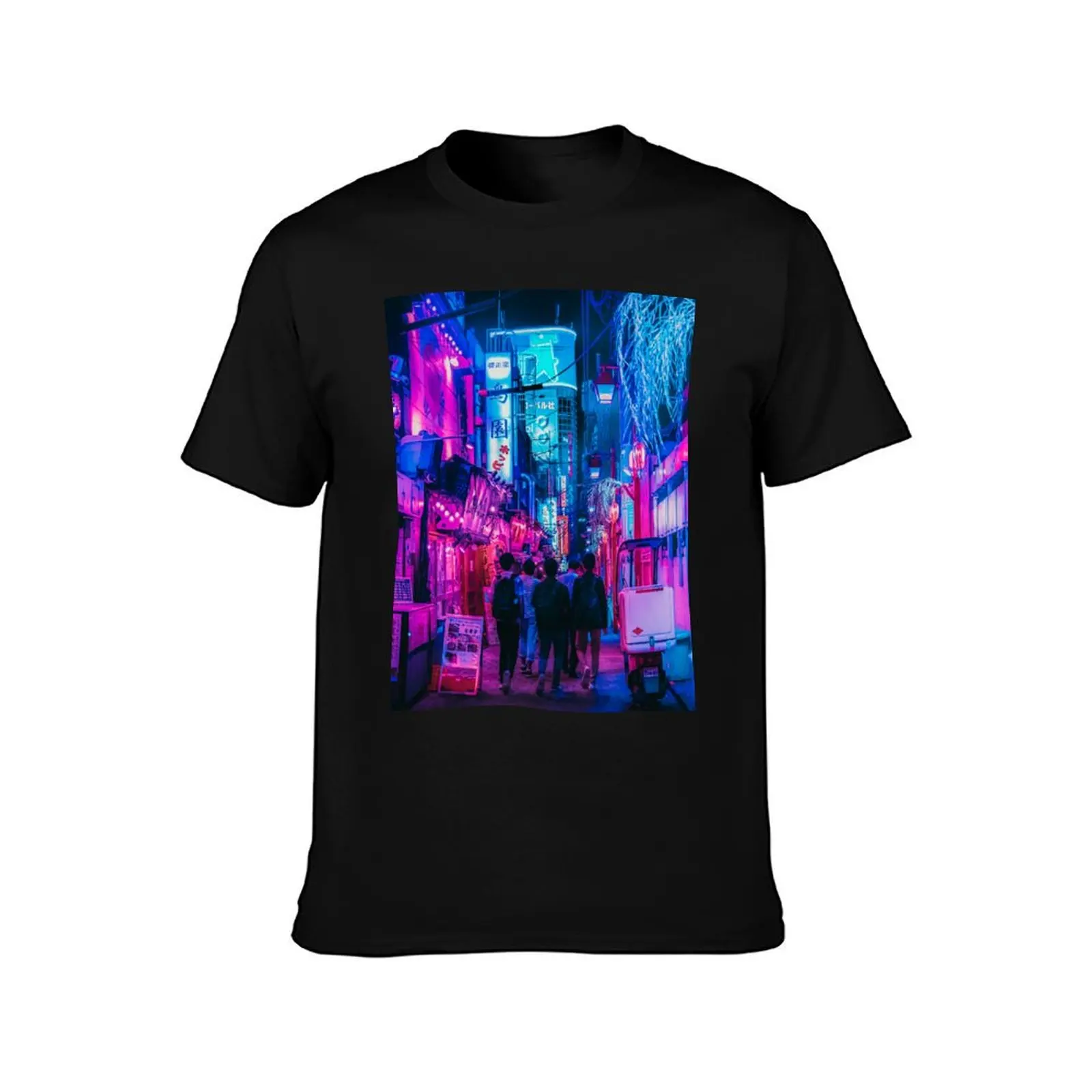 Candy Floss Tokyo Neons T-Shirt Fashion Print Casual Short Sleeve T-Shirt