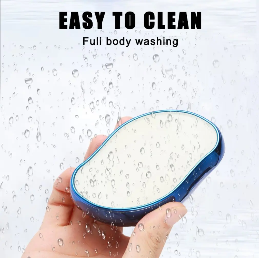 Máquina de afeitar Manual reutilizable, vidrio de Nano depiladora, removedor de vello de manos y pies, elimina callos, suela de piel muerta, molinillo de pie de talón