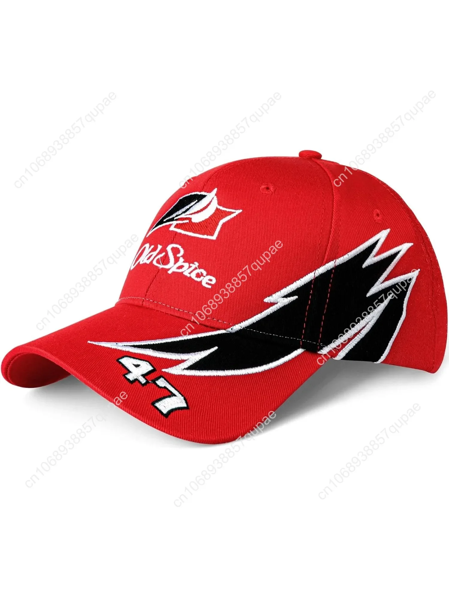 

Talladega Nights Old Spice Hat, Ricky Bobby Cap, Embroidery Baseball Race Racing Cap, Halloween Cospaly Costume Unisex Red