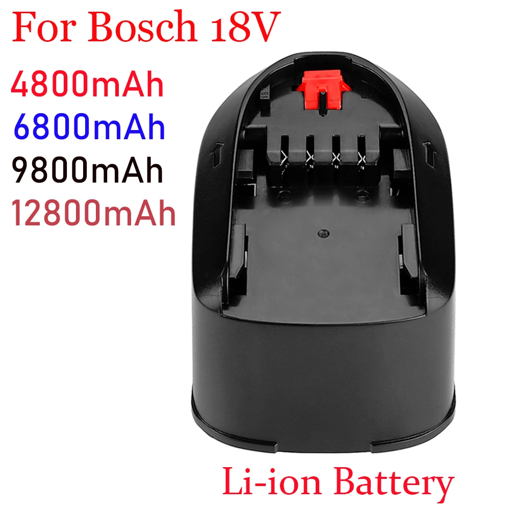 18V12800mAh Li-Ion Akku für Bosch 18V PBA PSB PSR PST Bosch Home & Garten Werkzeuge (nur fürTypC) AL1830CV AL1810CV AL1815CV