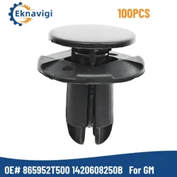 100PCS M8 Car Buckle Korean Car Bumper Leaf Decoration Fastener Clip Lining Mud Retaining OEM1420608250B, 865952T500