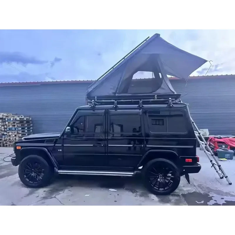 

Portable Outdoor Waterproof Car Rooftop Tent Foldable and Off-Ground with Hard Shell and Aluminum Pole Made of Ox Fabric