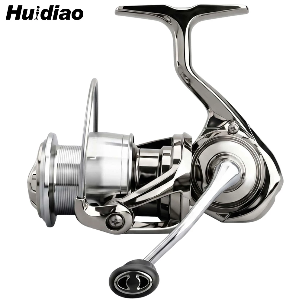 Huidiao Ultralight Spinning Fishing Reel 2500S Tight Line Lay 5+1BB 10KG Max Drag Fishing Gear for Bass Trout Perch Fishing