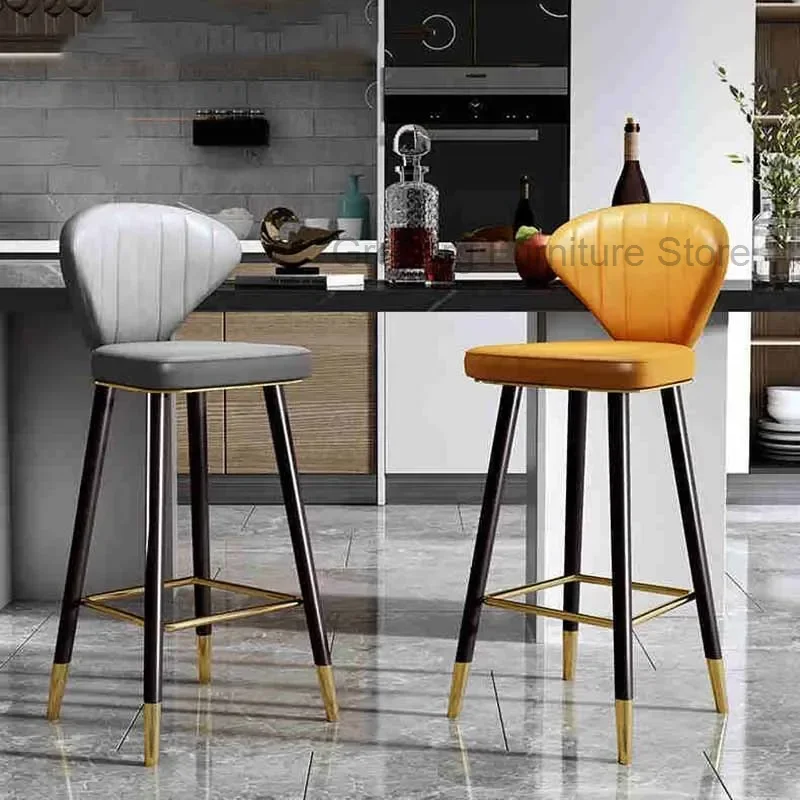 

Throne Swivel Design Modern High Dining Bar Chair Office Cafe Metal Salon Makeup Ergonomic Chair Soft Sedia Bar Furniture