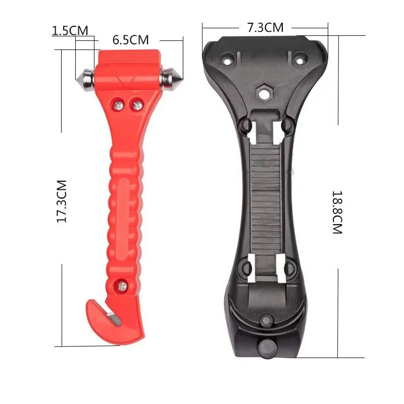 Safety Hammer Car Emergency Window Breaker Breaks Glass and Cuts Belts Emergency Car Window Breaker Car Emergency Tool JJJYB03