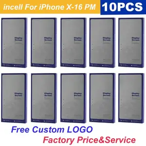 Bilashmart Wholesale 10 Piece/lot LCD iPhone 12 X XS XR 11 Pro Max incell Screen Touch Display Assembly 13 14 15 Plus Replacement set