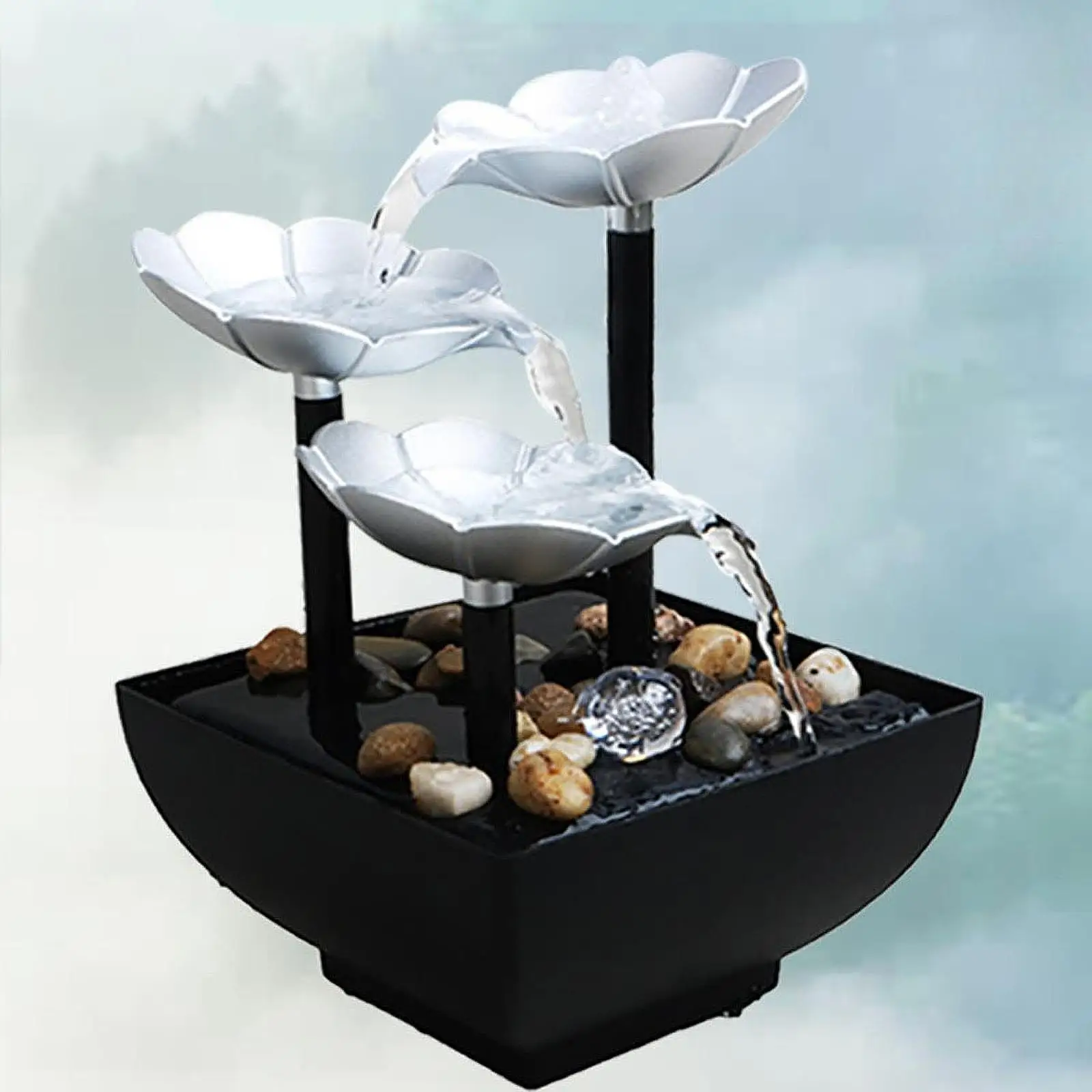 نافورة مياه مدمجة على سطح الطاولة هدية هووسورمينغ مع مفتاح لتزيين المناظر المائية للاسترخاء في المكتب الداخلي وغرفة النوم #1