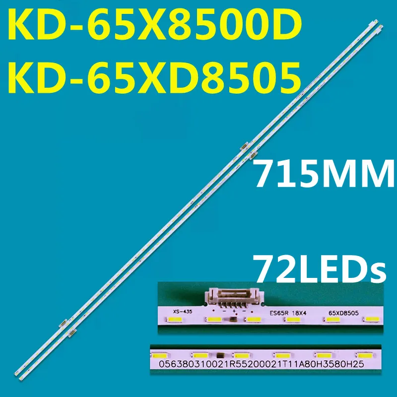 faixa de retroiluminacao led para kd65x8500d kd 65xd8505 kd65xd8577 kd 65x8566d kd 65xd8599 w65qwmeb v650qwme02 65r 65l 18x4 5kit 01