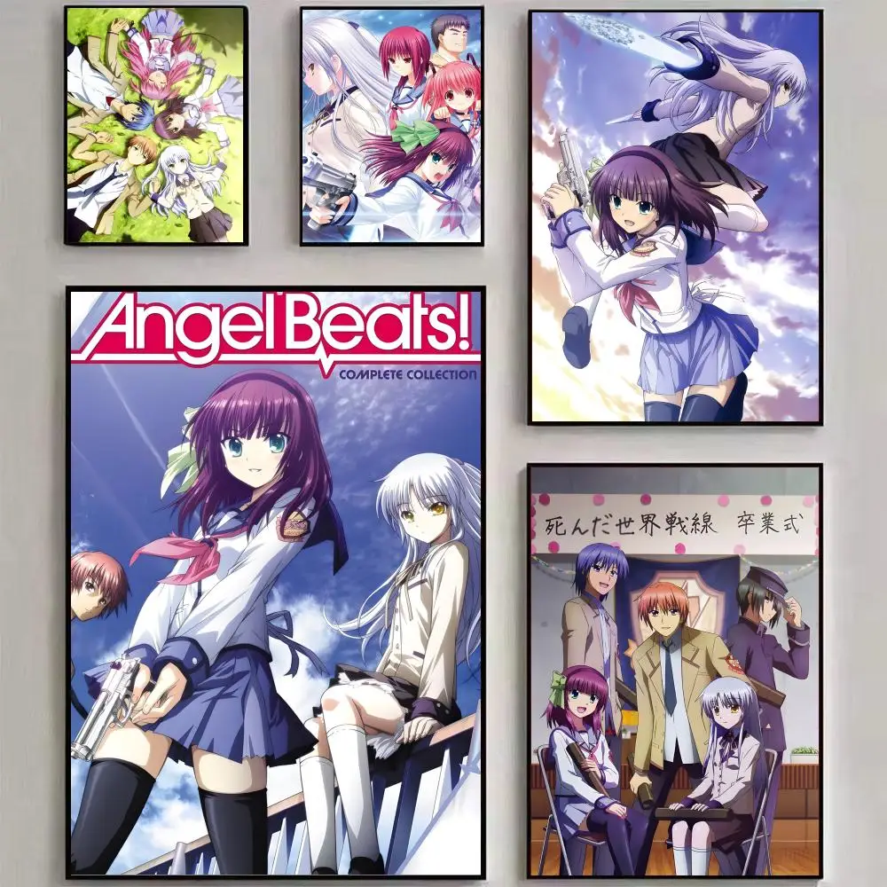 A-Angel Beats! Anime Poster Wall art print art suitable for living room bedroom bar parlor home decor gift