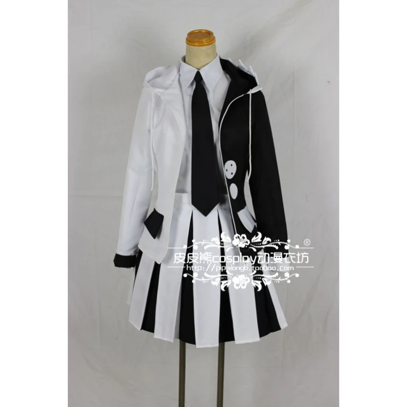 

Anime Danganronpa monokuma Gender Transform Cosplay Costumes Women Coat Shirt Skirt Necktie Outfits Halloween Carnival Suit