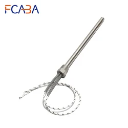 12mm Dia 100~300mm DN10/16mm Thread Single-ended Heating Tube 300W/450W/600W/750W/900W 201SUS Cartridge Heater Element with Nut
