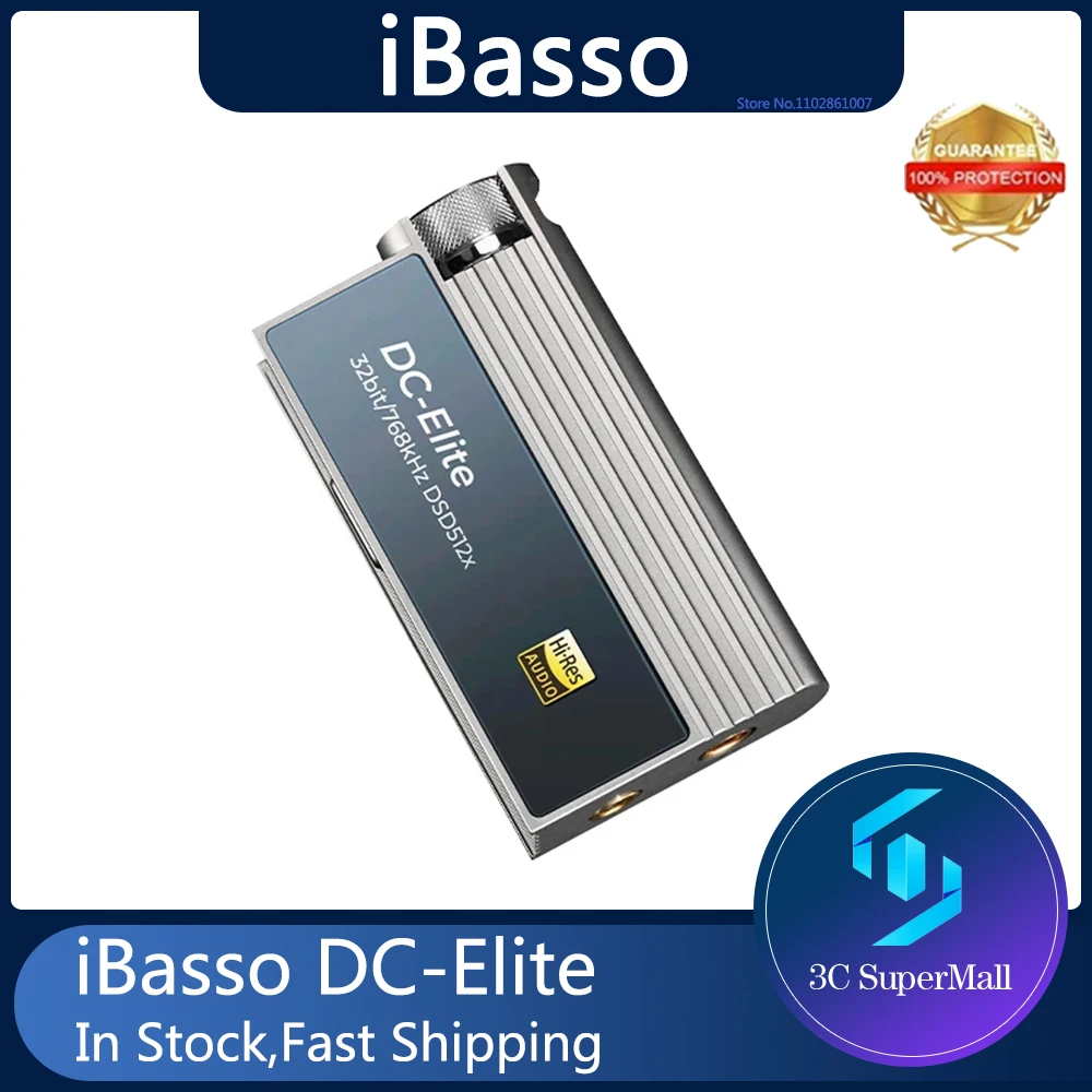 New Arrival! Original ibasso DC Elite Mobile Decoder Ear Amps HIFI Small Tail 4.4 Balance DAC