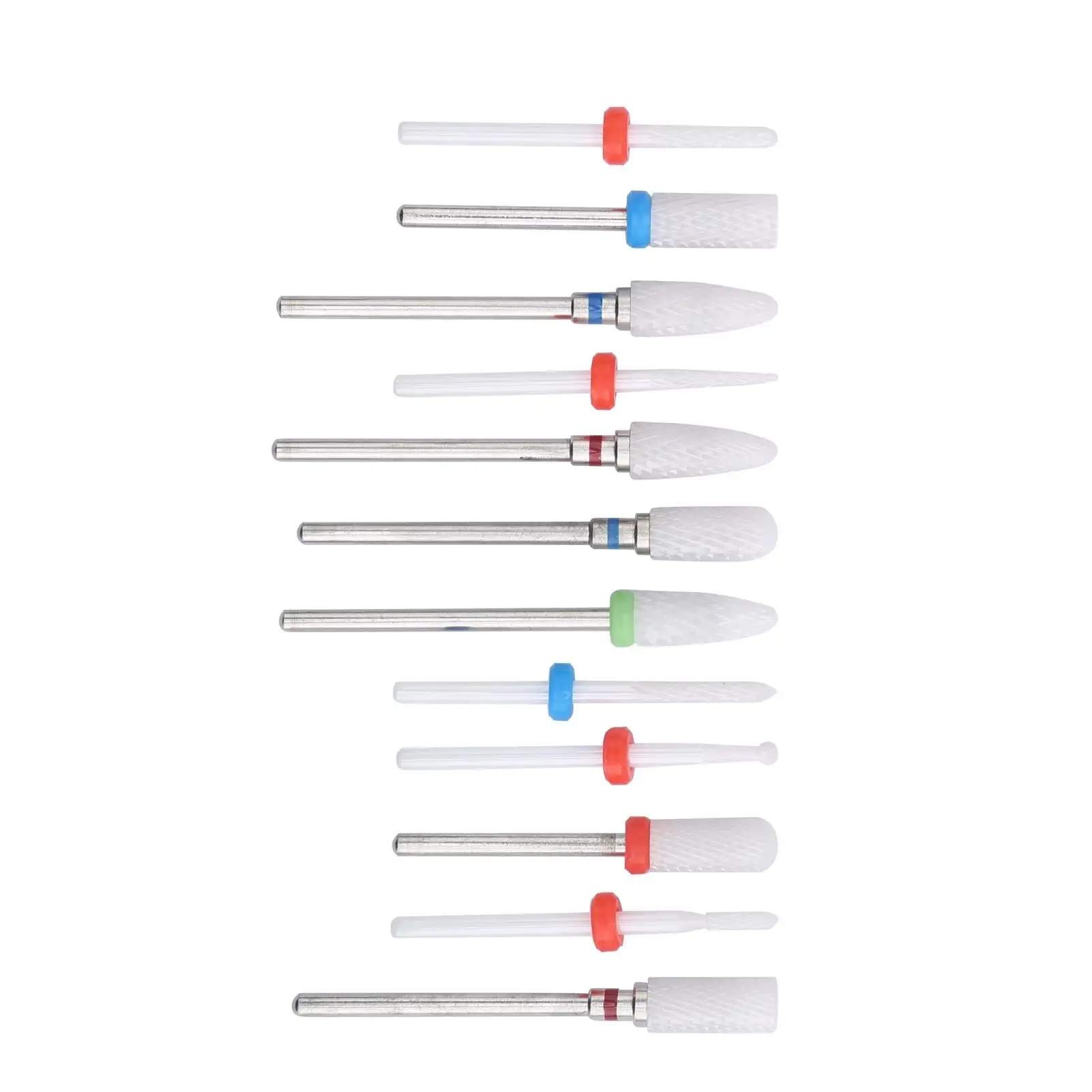 12pcs Ceramic Drill Bit Set Electric Grinder Milling Cutter Tools for Precision Grinding