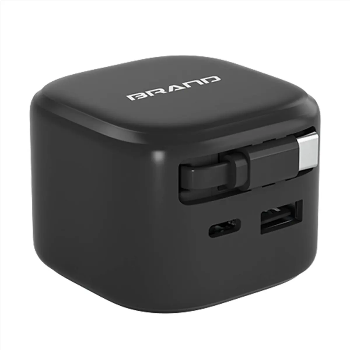 T19C USB TYPEC Retractable Line Charger 35W Fast Charge PD Lithium Battery Charger Travel Adapter Suitable for Phone US Plug