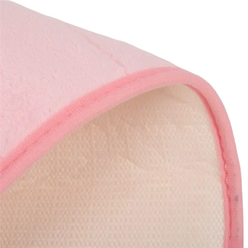 3Pcs 120X40cm Absorbent Nonslip Memory Foam Kitchen Bedroom Door Floor Mat Rug Carpet Pink