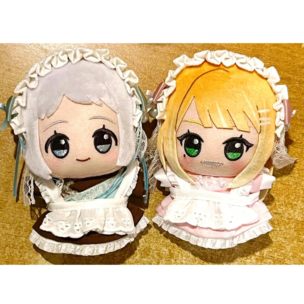 

Maid Costume 10cm Doll Dress Camellia Retro Plush Dolls Cartoon Skirt Multicolor Miniature Cotton Dolls Halter Dress