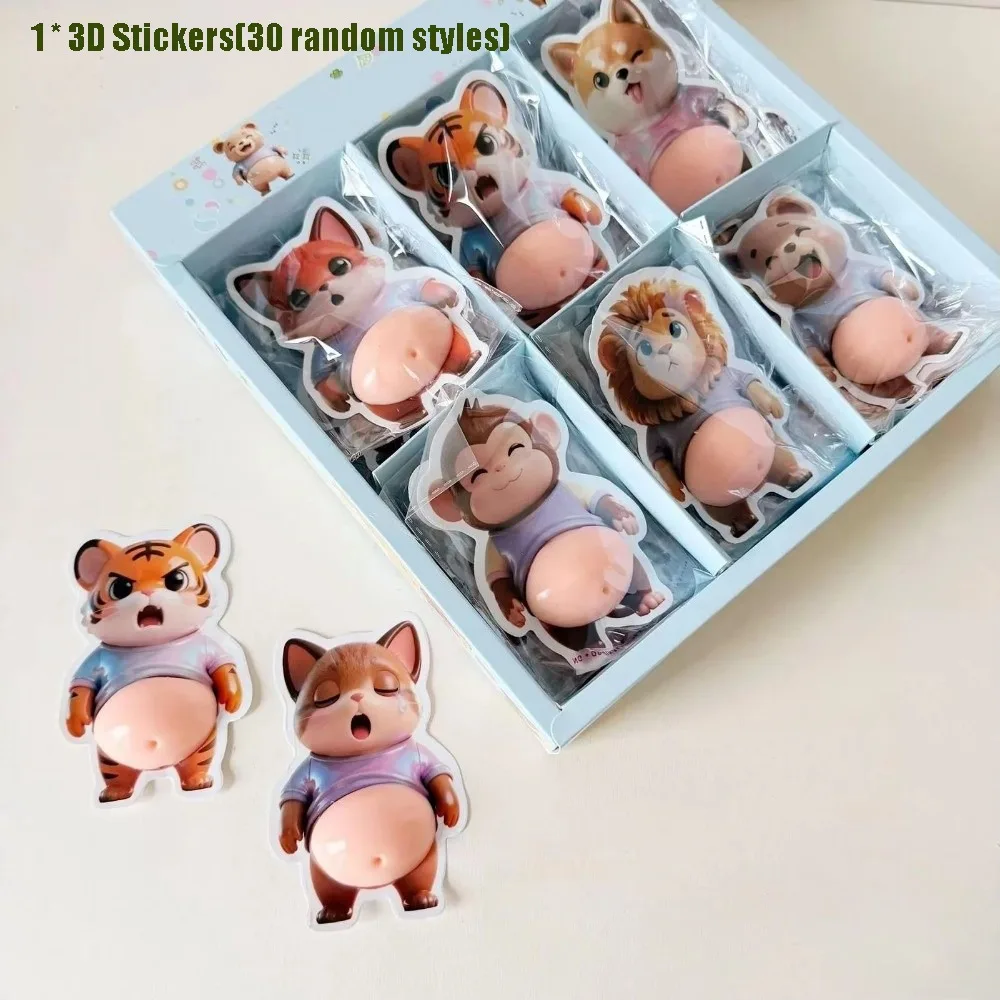 Мультяшные-3d-наклейки-с-пухлыми-щенками-Шиба-ину-3d-стикеры-в-виде-животных-сжимаемые-для-украшения-дома-для-детского-дня-рождения