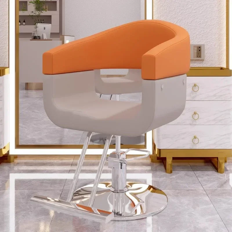 

Luxury Professional Barber Chair Auxiliary Beautiful Rotating Auxiliary Barber Chair Ergonomic Silla De Barbero Salon Furniture
