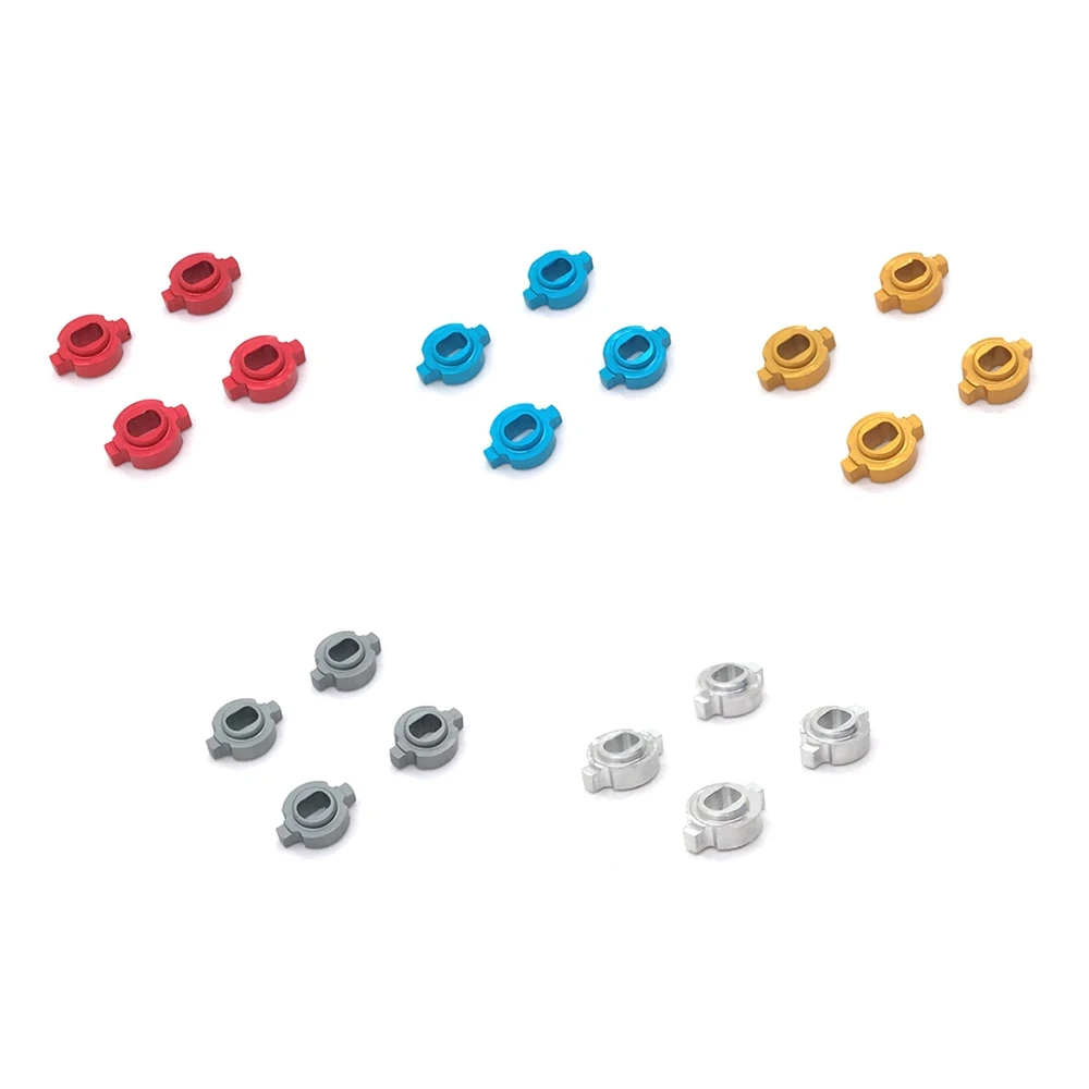 Practical 4Pcs Metal Bond Changeover Adapter for Mosquito RC Car ZERO-Z Kyosho MINI-Z MR-03 Wheel Hub Change to AWD,Silver