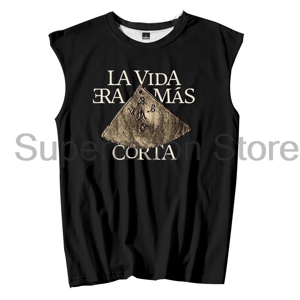 Milo J La Vida Era Mas Corta Album Merch Tank Tops Unisex Sleeveless Vest Women Men Outdoor Streetwear Tops