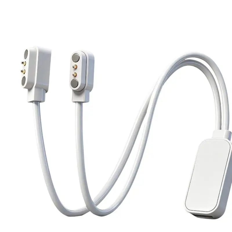 2 In 1 Magnetic Charging Cable Type C Port High Conductivity Copper Fast Charging For Smart Watches Wearable Devices Daily Home