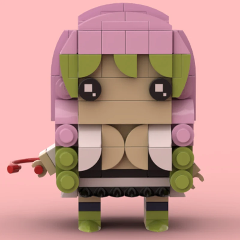 

184 шт. MOC Kanroji Mitsuri demones slayer Brickheadz строительные блоки Рождественский подарок креативные вдохновения неограниченное количество творчества