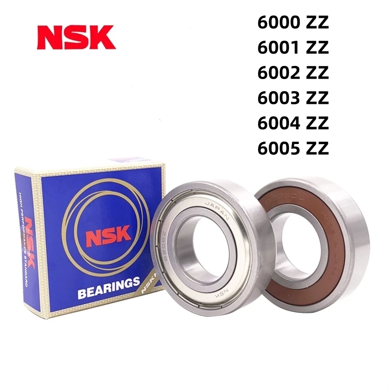 Rodamiento de bolas de ranura profunda, 5/10 piezas, NSK, alta velocidad, 6000, 6001, 6002, 6003, 6004 ZZ, DDU, 10x26x8mm, acero de rodamiento, 10x30x8mm