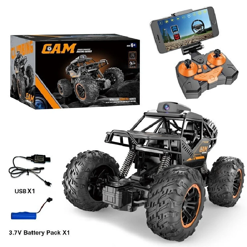 Hot Selling Remote Control Suv Car Wifi Camera Car Radio Control Trucks Alloy Off-Road Climbing Car Children'S Boys Toy Car