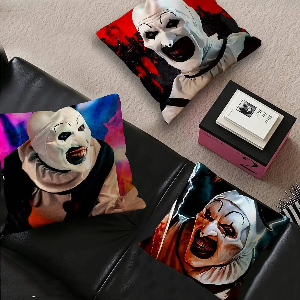 Horror Movie T-Terrifier Personalized Pillow Cover Kids Bedroom Wild Party Decor Pillowcase kid Birthday shower Gift