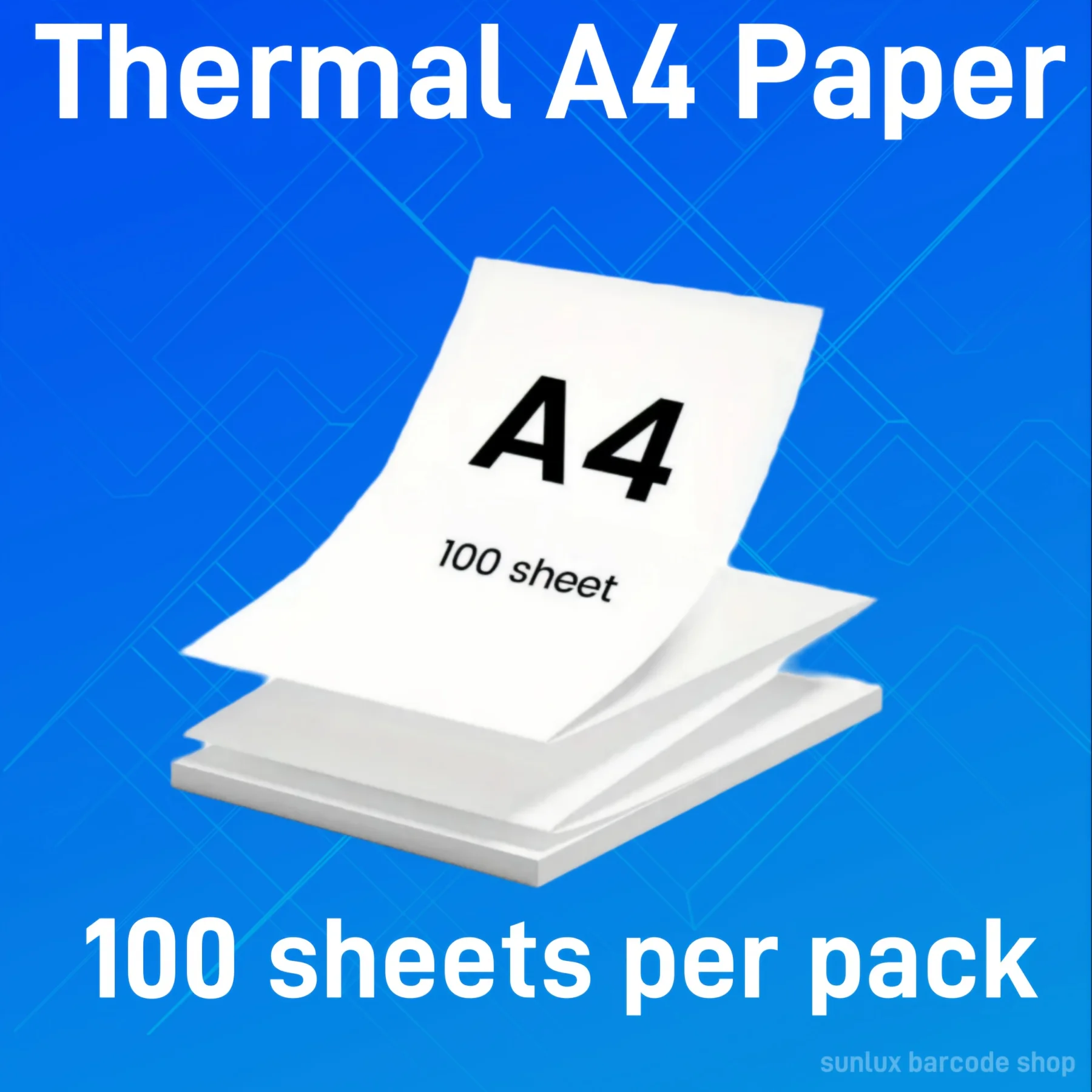 

Portable Thermal A4 Paper 8.27 x 11.69 Inch - Compatible with M08F, US-Letter Printers (M832, M833, M834, M835) for Black Image