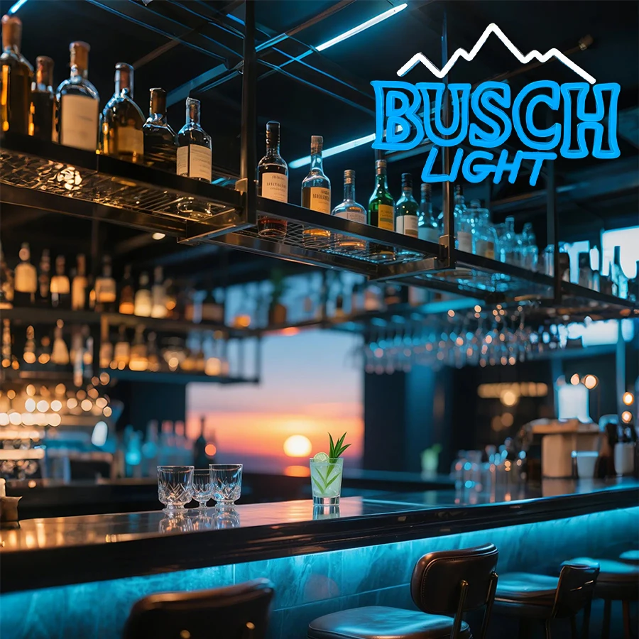 Busch ضوء النيون لتزيين الحائط ، Led ضوء النيون للرجل الكهف ، المنزل ، نادي ، حانة ، الأعمال الديكور ، هدية حفلة عيد ميلاد للمراهقين