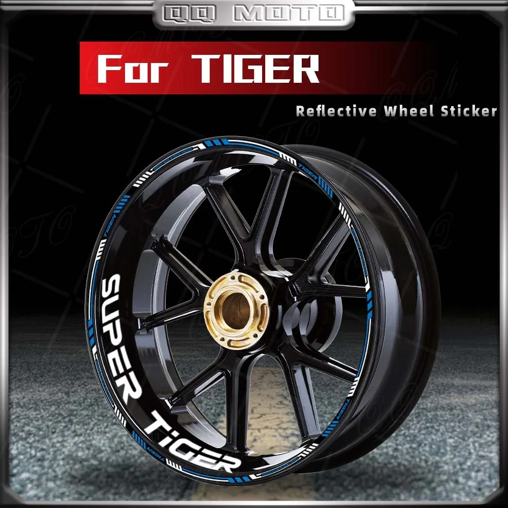 Motorcycle Wheel Sticker Motocross Rim Reflective Decal 21''19''17'' Inch For Tiger Explorer XC 800 XC XR 900 1200 850 Sport