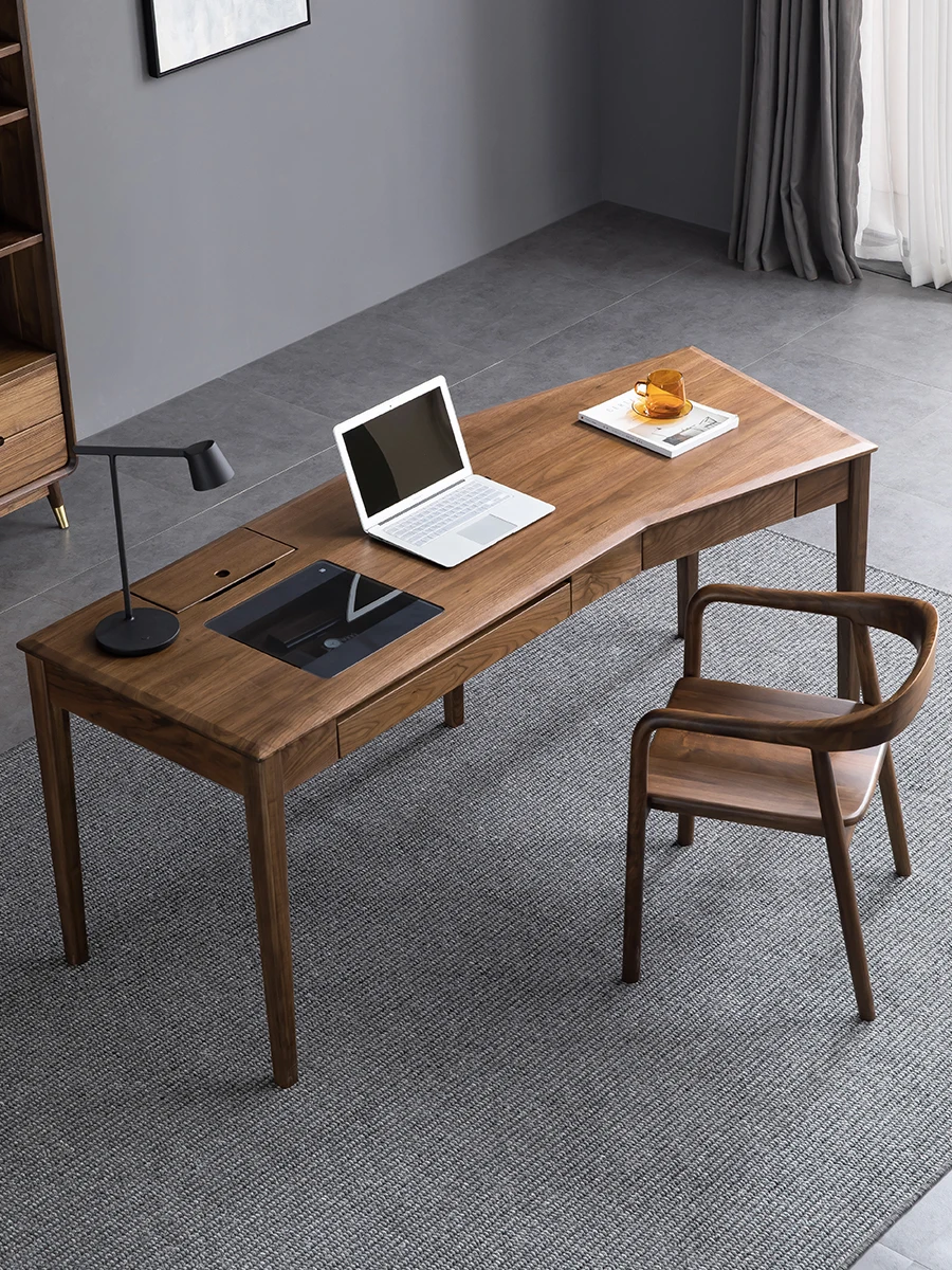 Nordic luxury solid wood office desk