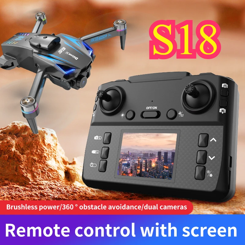 

S18max PRO Drone Camera 8K Profesional FPV Dron with 4k Camera RC Quadcopter Obstacle Avoidance Aerial Aircraft Helicopters Mini