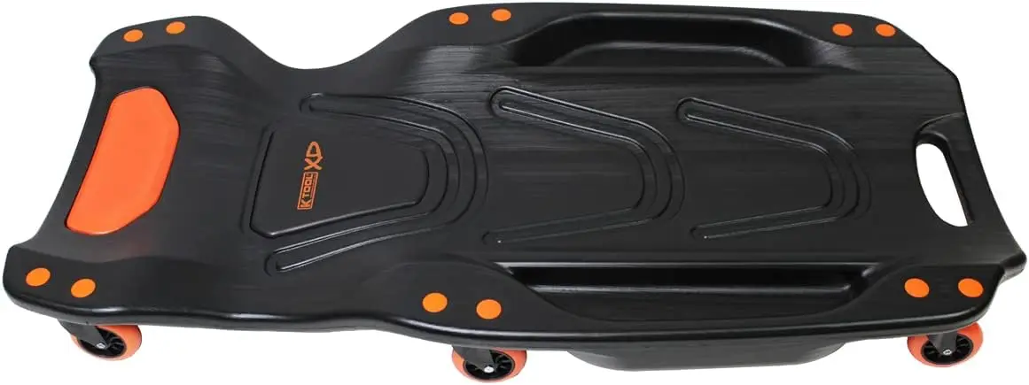 

42" Automotive Creeper with High-Density Polyethylene Body, 440lb Capacity, Six Swivel Casters, Ergonomic Pads, Dual Tool Trays