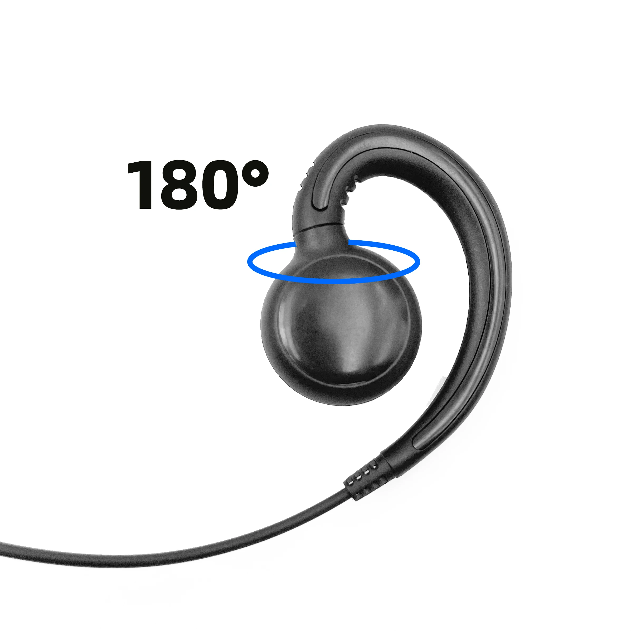 Mikrofon Headset Lubang Suara Walkie Talkie untuk Radio Motorola MTP3550 MTP3250 MTP3150 MTP3200 MTP3100 Headset Pengawasan Lubang Suara