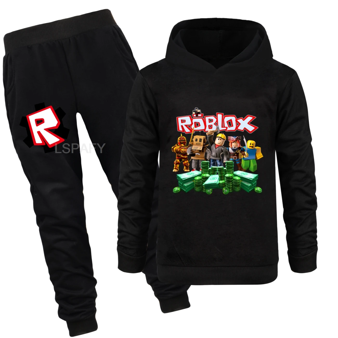 جديد الاطفال ملابس طفل الفتيان ROBLOX لعبة رياضية القمم السراويل 2 قطعة الأطفال الصبي ربيع الخريف وتتسابق الفتيات مجموعات 2-15 سنة