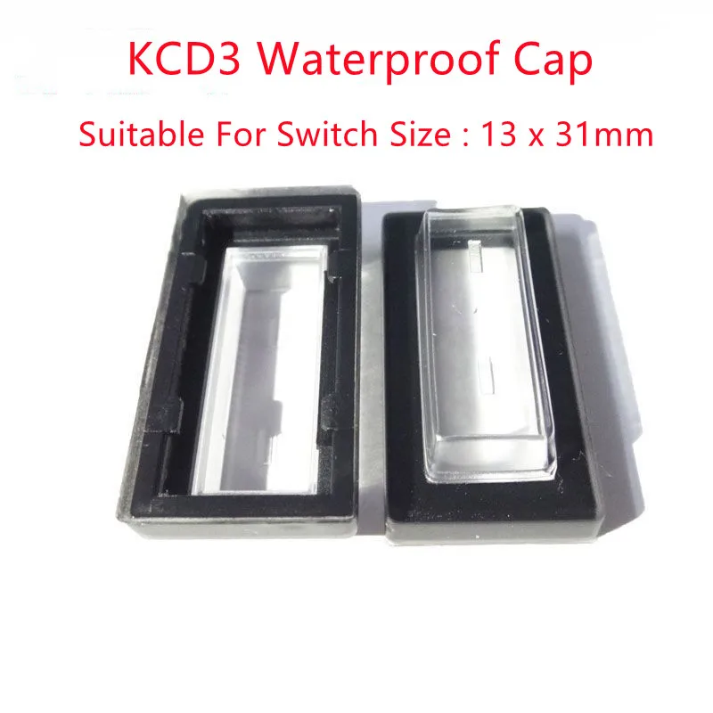 10pcs Rocker switch Transparent dust Cover 21x15/31x26/31x13mm Mini Push Button Switch Waterproof Cap diameter 23mm