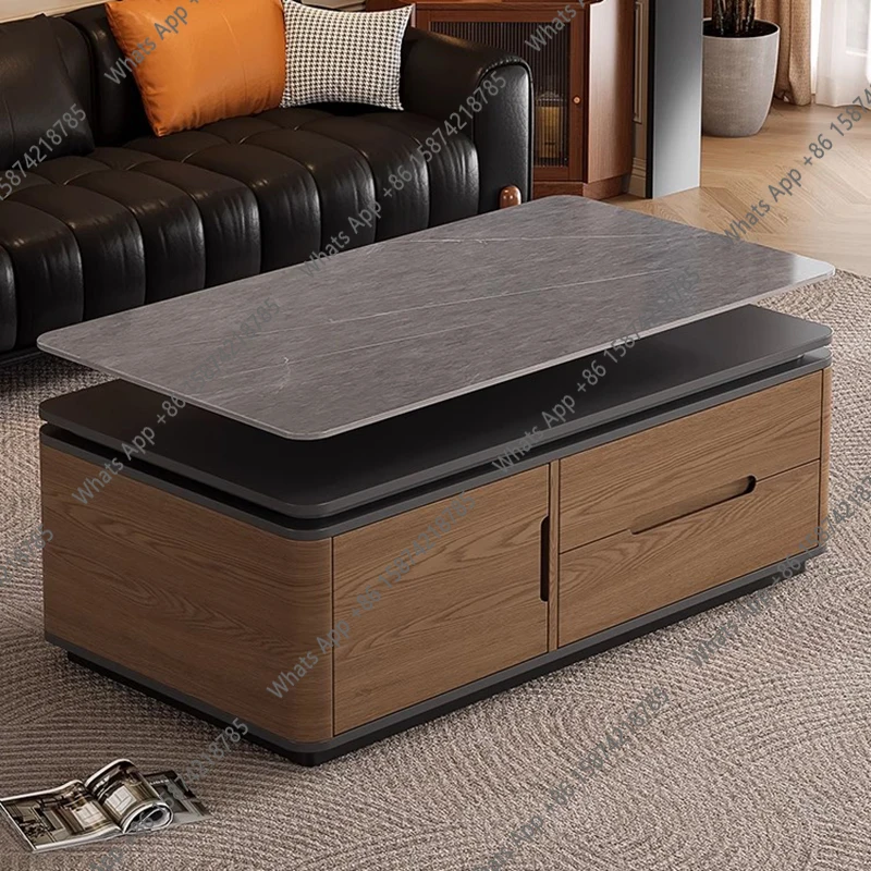 X Wood Modern Coffee Table Luxury Storage Designer Books Moving Organizer Standing Side Table Writing Couchtisch Home Furniture